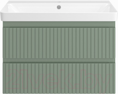 Тумба под умывальник Brevita Victory 80 / VIC-09080-0802Я (зеленый матовый) - фото
