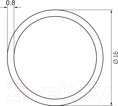 Рейлинг кухонный AKS D16 L- 1000