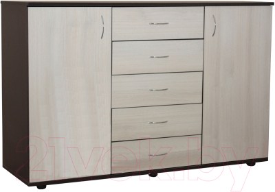 Тумба Мебель-Класс Мюнхен (венге/ясень шимо светлый) - фото