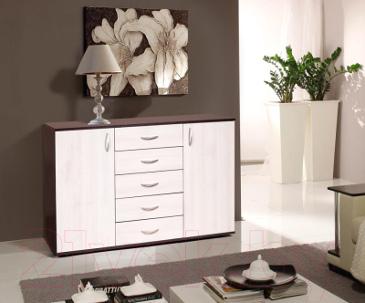 Тумба Мебель-Класс Мюнхен (венге/ясень шимо светлый)