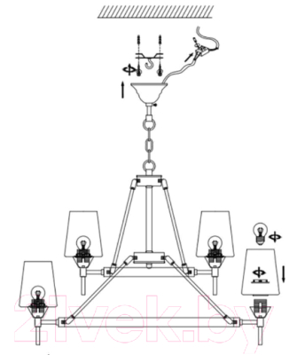 Люстра Aployt Lyus APL.840.03.15