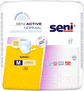 Трусы впитывающие для взрослых Seni Active Normal Medium - фото