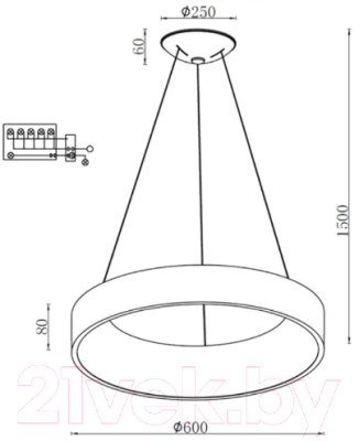 Люстра Aployt Michell APL.052.03.60