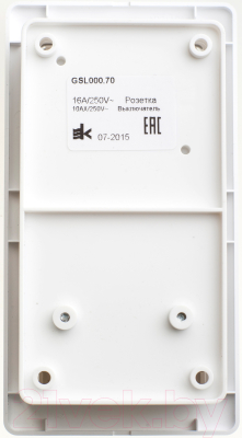 Блок выключатель+розетка Schneider Electric Glossa GSL000170