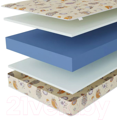 Матрас в кроватку Stolline Здоровый сон-Бэмби 60x120 - фото