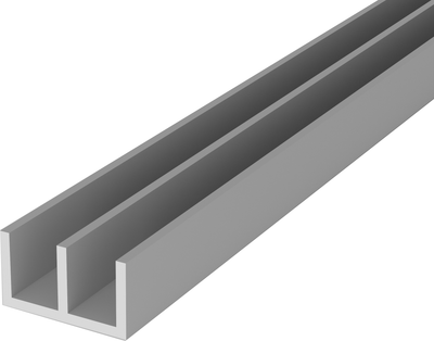 Профиль алюминиевый КТМ-2000 Ш-образный Ш1508-2 - фото