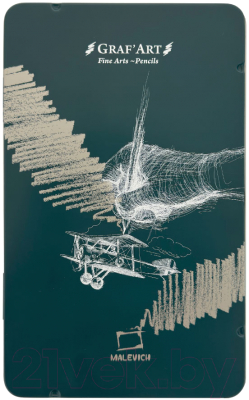 Набор простых карандашей Малевичъ GrafArt / 197310