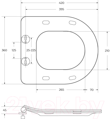 Сиденье для унитаза BelBagno BB051-2SC