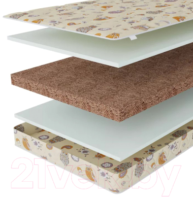 Матрас в кроватку Stolline Здоровый сон-Тедди 60x120 - фото