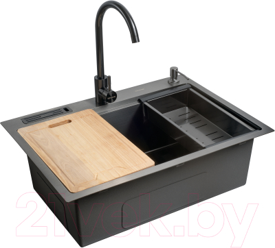 Мойка кухонная Avina Zepein Professional PVD D6550HD (графит)