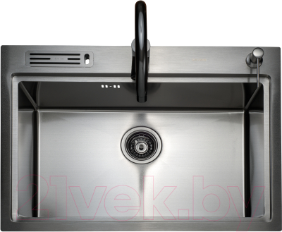 Мойка кухонная Avina Zepein Professional PVD D7050HD (графит)