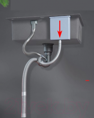 Мойка кухонная Avina Zepein Professional PVD D7050HD (графит)