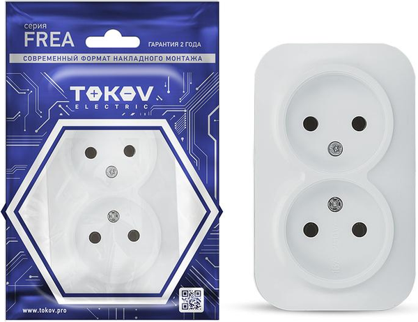 Розетка Tokov Electric Frea TKE-FR-R2-C01 - фото