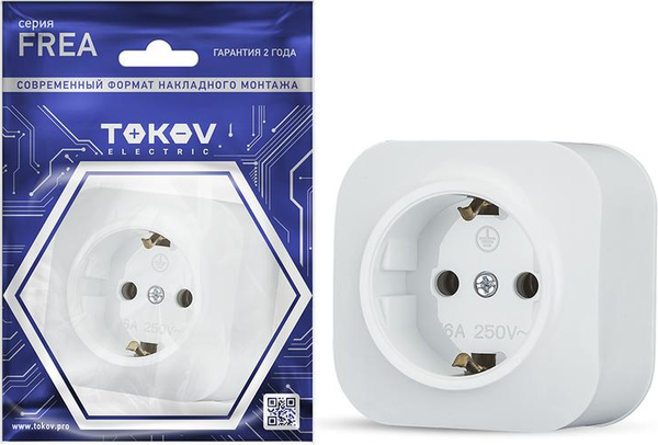 Розетка Tokov Electric Frea TKE-FR-R1Z-C01 - фото