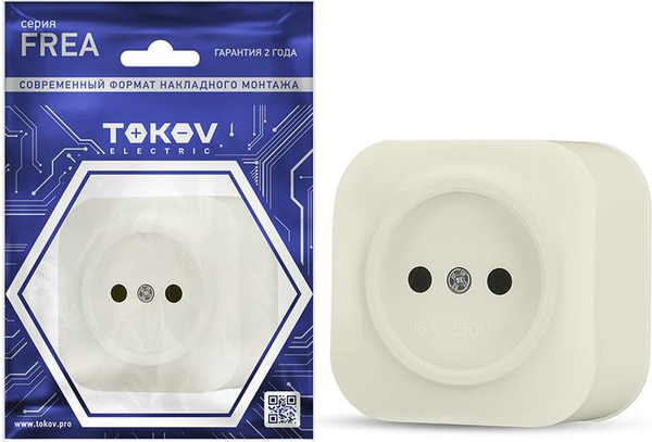 Розетка Tokov Electric Frea TKE-FR-R1-C02 - фото