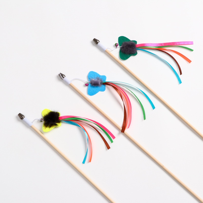 Игрушка для кошек Пижон Фетровая бабочка с норкой и лентами