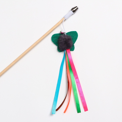 Игрушка для кошек Пижон Фетровая бабочка с норкой и лентами