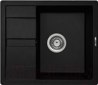 Мойка кухонная ZORG Apollo 58 (черный оникс) - фото