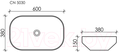 Умывальник Ceramica Nova Element CN5030