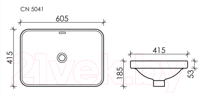 Умывальник Ceramica Nova Element CN5041