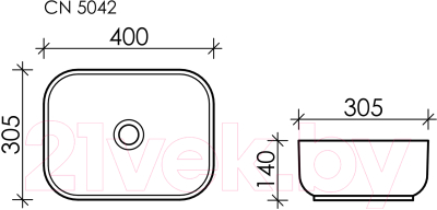 Умывальник Ceramica Nova Element CN5042