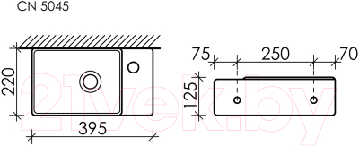 Умывальник Ceramica Nova Element CN5045