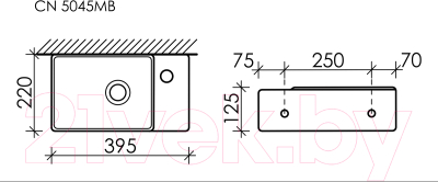 Умывальник Ceramica Nova Element CN5045MB