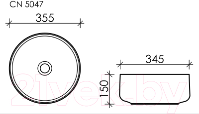 Умывальник Ceramica Nova Element CN5047