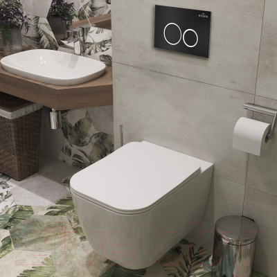 Унитаз подвесной с инсталляцией Roxen StounFix Dual Fresh 506802