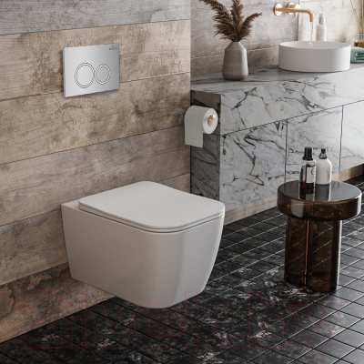 Унитаз подвесной с инсталляцией Roxen StounFix Dual Fresh 513314