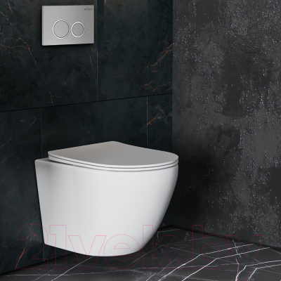 Унитаз подвесной с инсталляцией Roxen StounFix Dual Fresh 524734