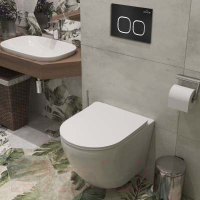 Унитаз подвесной с инсталляцией Roxen StounFix Dual Fresh 543169