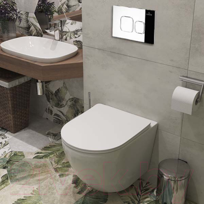 Унитаз подвесной с инсталляцией Roxen StounFix Dual Fresh 546881