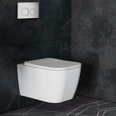 Унитаз подвесной с инсталляцией Roxen StounFix Dual Fresh 550013