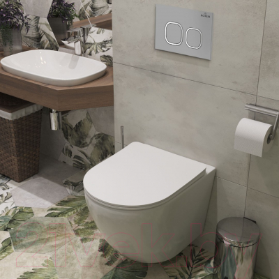 Унитаз подвесной с инсталляцией Roxen StounFix Dual Fresh 557682