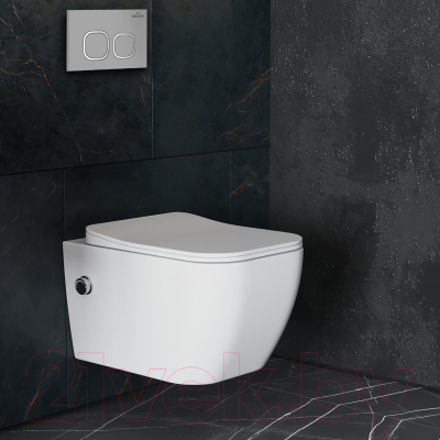 Унитаз подвесной с инсталляцией Roxen StounFix Slim 569118