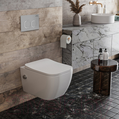 Унитаз подвесной с инсталляцией Roxen StounFix Slim 569118