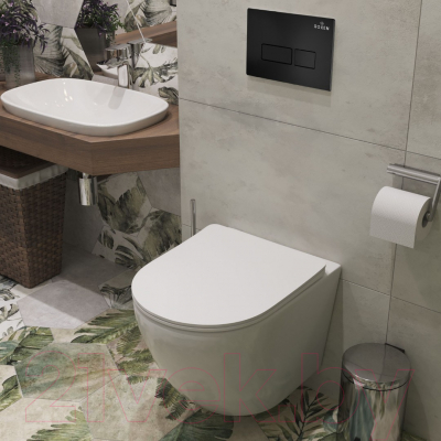 Унитаз подвесной с инсталляцией Roxen StounFix Dual Fresh 577729