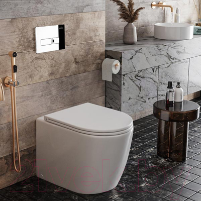 Унитаз подвесной с инсталляцией Roxen StounFix Dual Fresh 583589