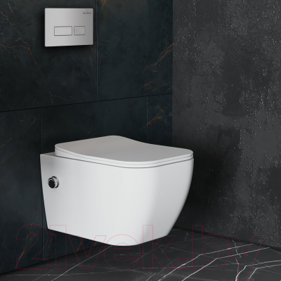 Унитаз подвесной с инсталляцией Roxen StounFix Slim 596716