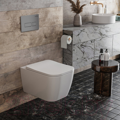 Унитаз подвесной с инсталляцией Roxen StounFix Dual Fresh 606295