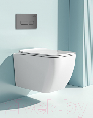 Унитаз подвесной с инсталляцией Roxen StounFix Dual Fresh 606295