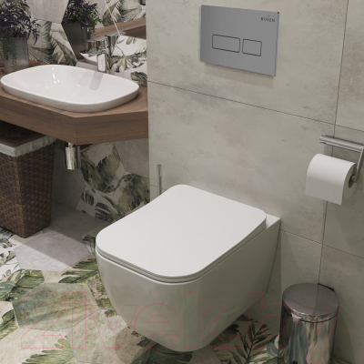 Унитаз подвесной с инсталляцией Roxen StounFix Dual Fresh 606295