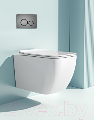 Унитаз подвесной с инсталляцией Roxen StounFix Slim 632852