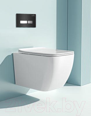 Унитаз подвесной с инсталляцией Roxen StounFix Dual Fresh 646038