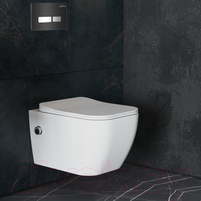 Унитаз подвесной с инсталляцией Roxen StounFix Slim 649838