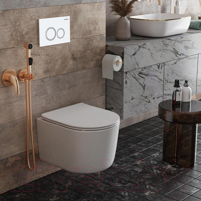 Унитаз подвесной с инсталляцией Roxen StounFix Dual Fresh 906789