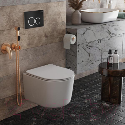 Унитаз подвесной с инсталляцией Roxen StounFix Dual Fresh 911522