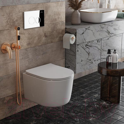 Унитаз подвесной с инсталляцией Roxen StounFix Dual Fresh 913681