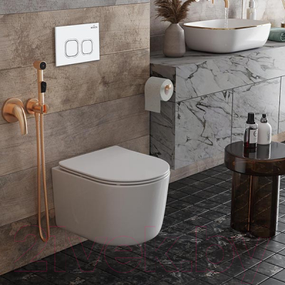 Унитаз подвесной с инсталляцией Roxen StounFix Dual Fresh 916803